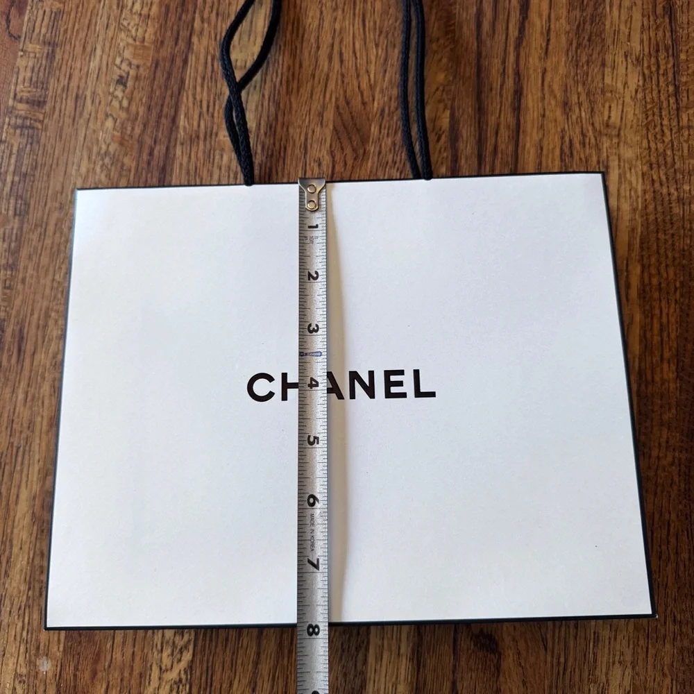 Chanel empty small authentic gift bag with ribbon